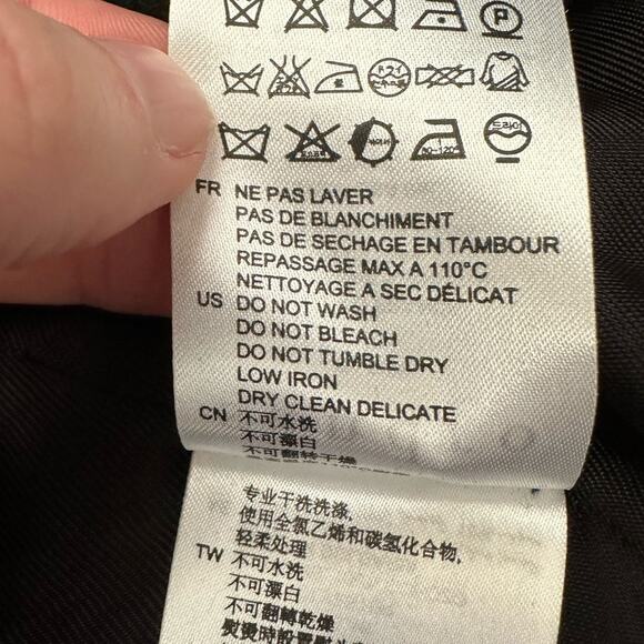 Sandro Paris Dark Green Plaid Wool Blend Double Breasted Blazer Size 36 … - Picture 10 of 11